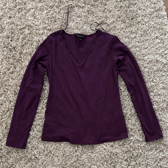 Banana Republic Tops - Banana Republic Deep Purple Long Sleeve Top